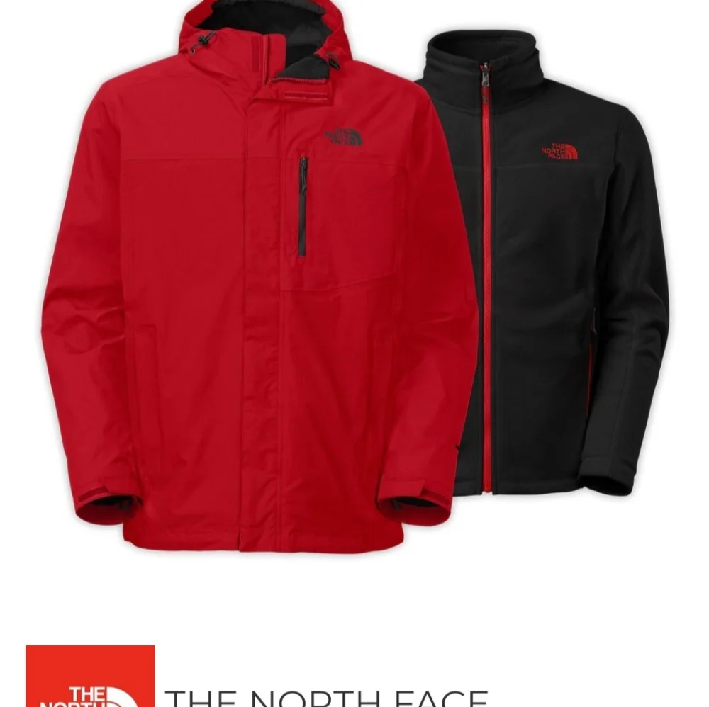 Men's North Face Red Atlas Triclimate Jacket